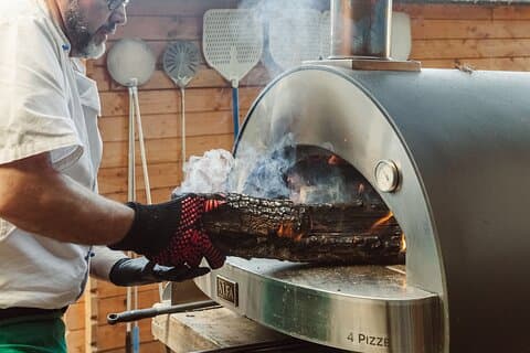 enjoy the wood oven traditional cooking