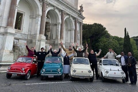Rome: Retro Fiat 500 Car Tour with Pro Photographer