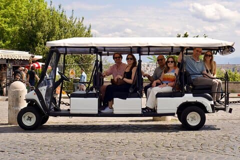 luxury golf cart tour in Rome