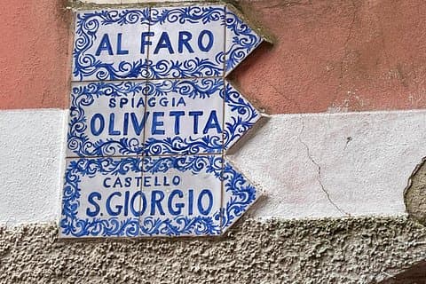 Portofino orientation signs