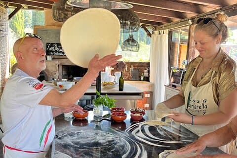 Home Made Pizza Cooking Class in Tuscany with small group