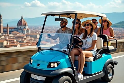 Florence Tour - 60 Minutes by Golf Cart with Multilingual Guide