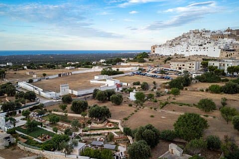 Panoramic view from the Garden on Ostuni