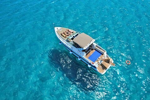 Boat on the Crystalline Sea of Favignana