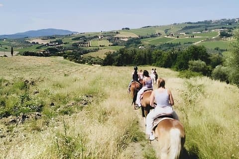 Scenic Tuscan Horseback Ride with Aperitif near Florence