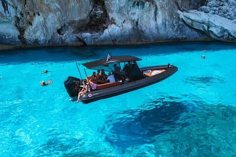 Boat excursion in the Gulf of Orosei