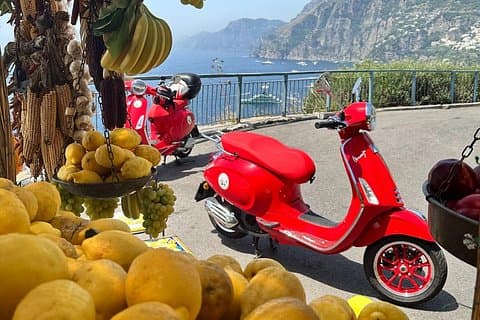 Amalfi Lemon Grove Vespa Tour Scenic Ride and Local Tasting