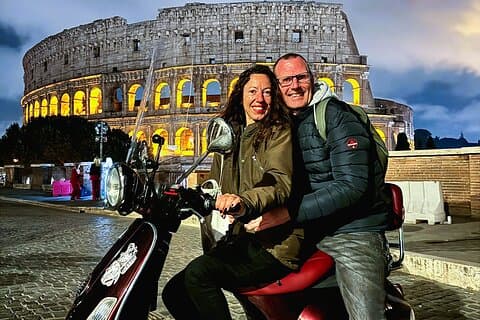 Rome Vespa Sunset & Night Tour: Landmarks & Hidden Gems