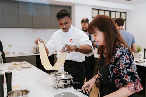 Pasta and Tiramisu Semi-Private Cooking Class with a MasterChef