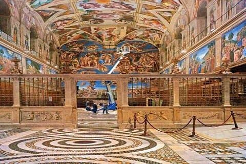 The Vatican Museums in Vatican City house one of the world's greatest art collections, including masterpieces by Michelangelo, Raphael, and ancient Roman artifacts. Highlights include the Sistine Chap