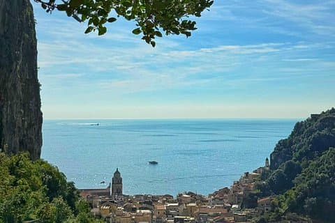 The breathtaking view from our garden