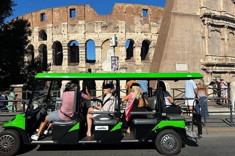 Cruising by the mighty Colosseum in comfort — see Rome’s landmarks up close without the crowds or long walks.