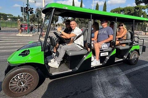 Zip through the heart of Rome by golf cart with your friendly local guide.