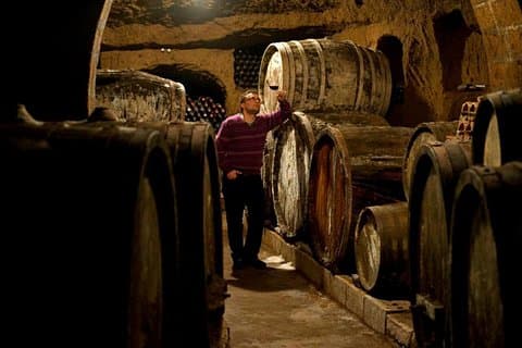 The underground cellar in Orvieto City Center