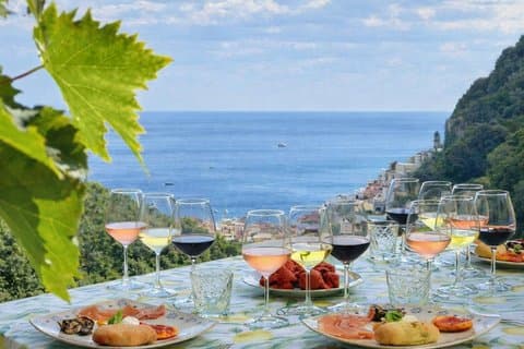 Amalfi Limoncello and Wine Tasting with Sea and Hill Views