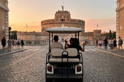 Rome in Love with Private Golf Cart Tour with PickUp and Drop Off