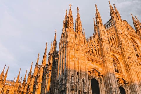 details and statue of the cathedral