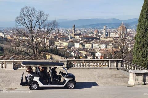 Florence: Private Tour in Classic Golf Cart 1h or Panoramic 1h30