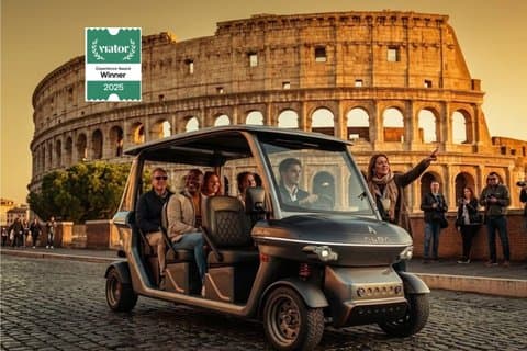 Rome Private Highlights Golf Cart Tour with Gelato