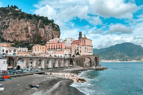 Pompeii and Amalfi Coast Day Tour from Rome with Hotel Pick up