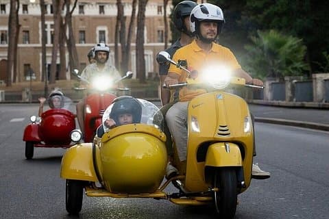 Vespa Sidecar Tour with Pickup from Hotel and Dropoff 90 minutes