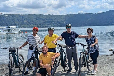 Ride an e-bike along the Appian Way from Rome to Castel Gandolfo.