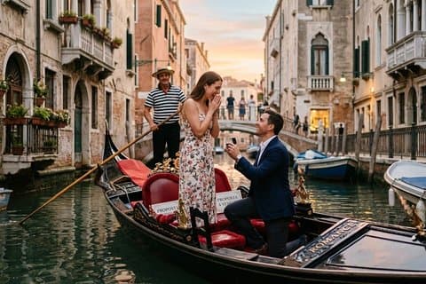 Venice Proposal Photoshoot & Videos