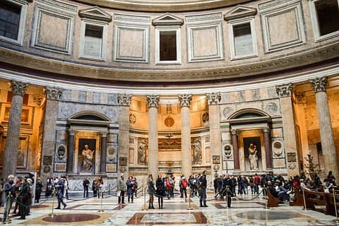 Beautiful Pantheon Prority entrance