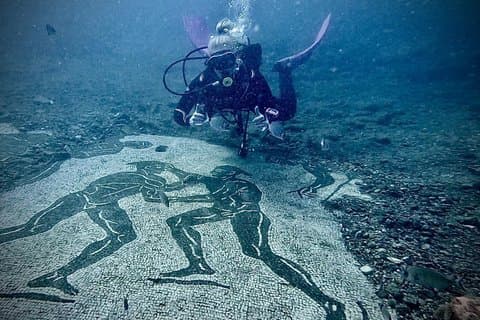 Diving at the Baia Submerged Park for certified divers