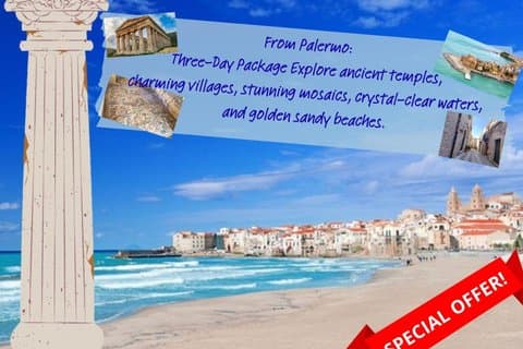 3 Days Multitour: between Erice, Cefalù and Agrigento from Palermo