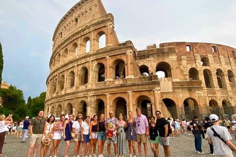 Colosseum, outside Forum & Trevi Fountain Group Tour
