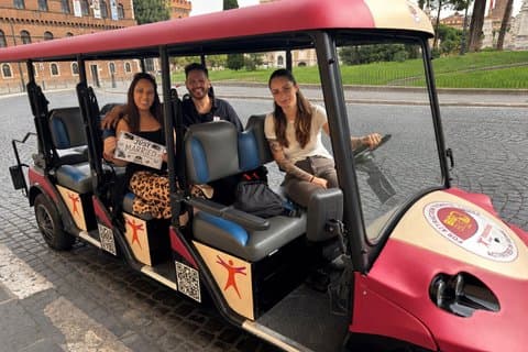 Rome Golf Cart Tour with Multilingual Audio Guide