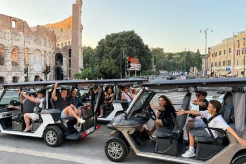 Discover Rome in 3 hours Premium Golf Cart Tour