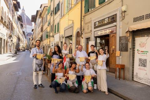 Florence Pasta & Tiramisu Cooking Class with Unlimited Wine