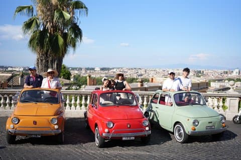 Vintage Car Fiat 500 Tour In Rome