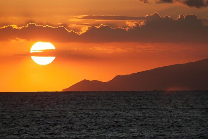 Sunset in Sorrento coast