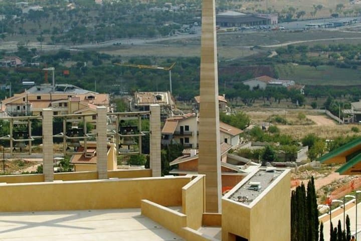 See the Way of the Cross monument at the Monastery Shrine of Padre Pio