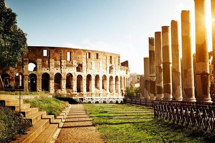 Colosseum view from the Roman Forum