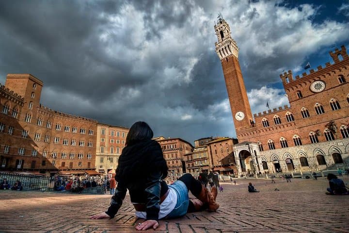 The beautiful piazza Del Campo