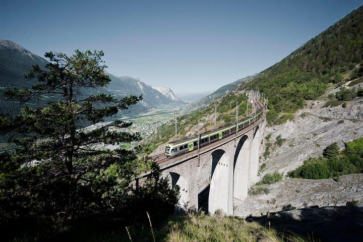 The green train of the Alps