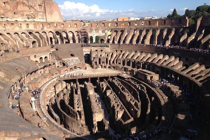 Colosseum view from the top tier
