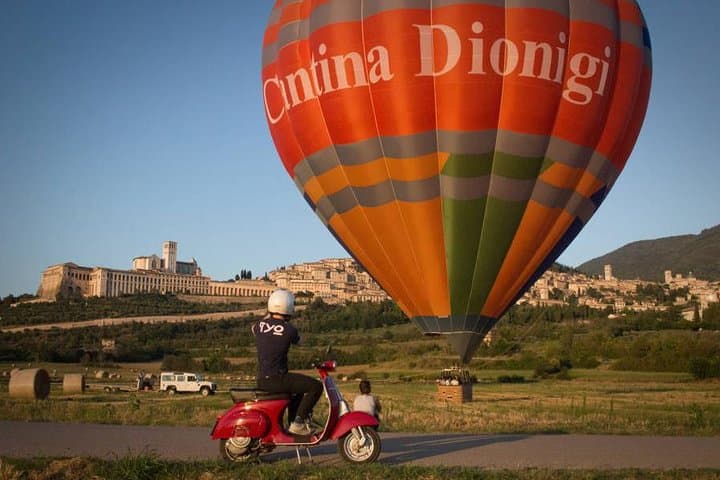 Landing in front of Assisi