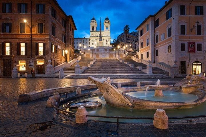 Spanish steps early in the morning