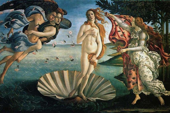 Botticelli's famous Venus at the Uffizi