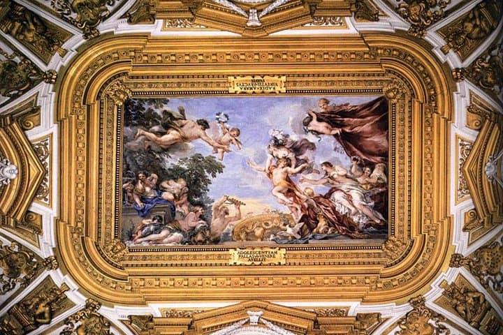 decorations on the ceiling