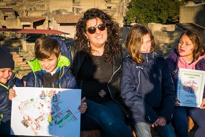 A family with the guide
