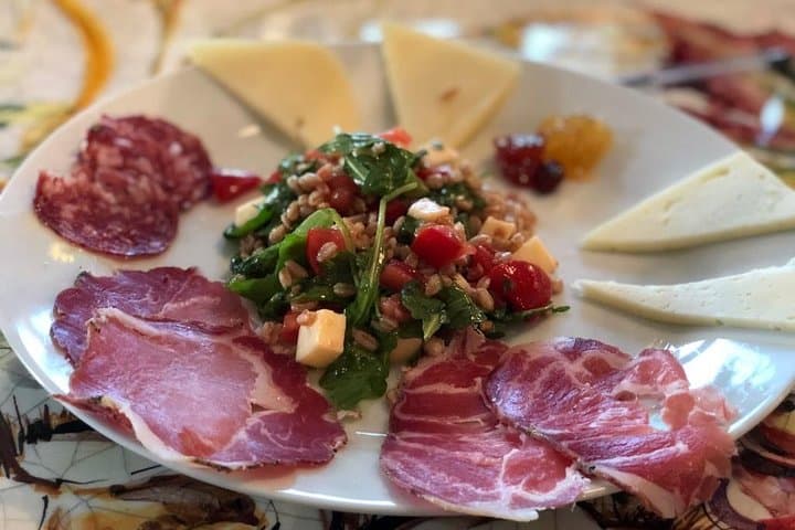 salami and cheese plate