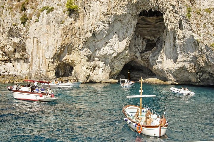 Admire the impressive natural grottoes