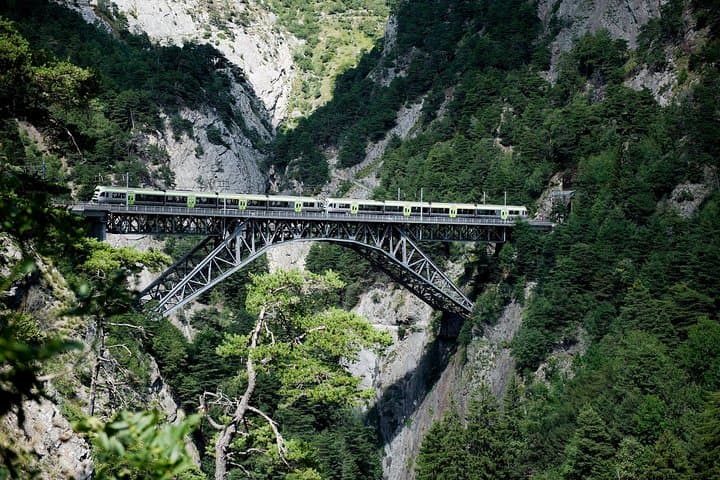 The green train of the Alps