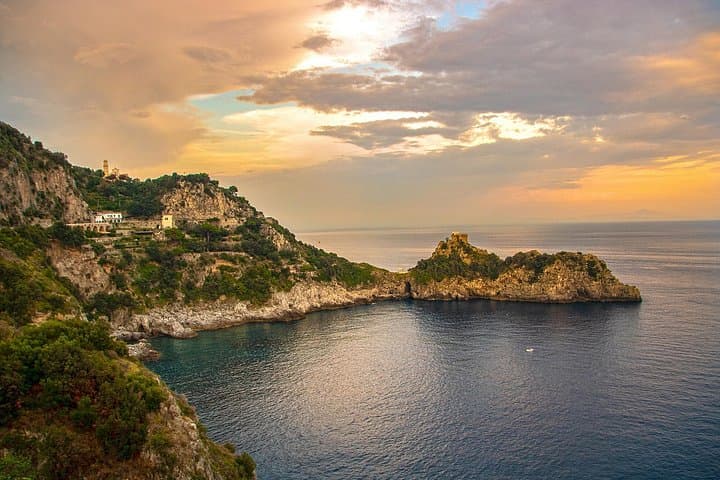 Enjoy the coastal beauty as the sun sets